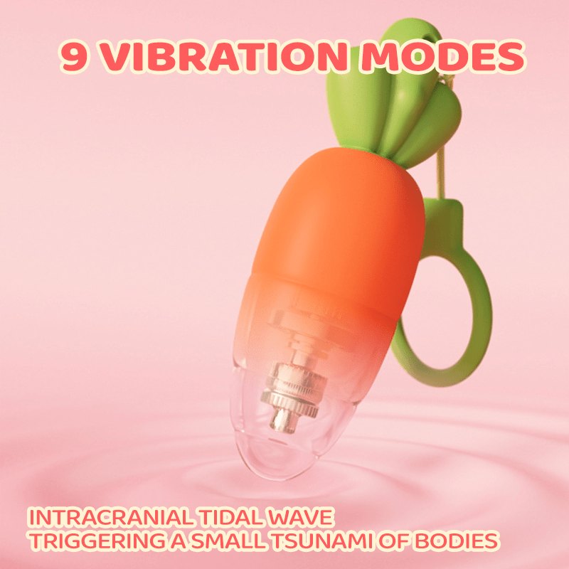 Orange radish shaped vibrating egg, photo 3