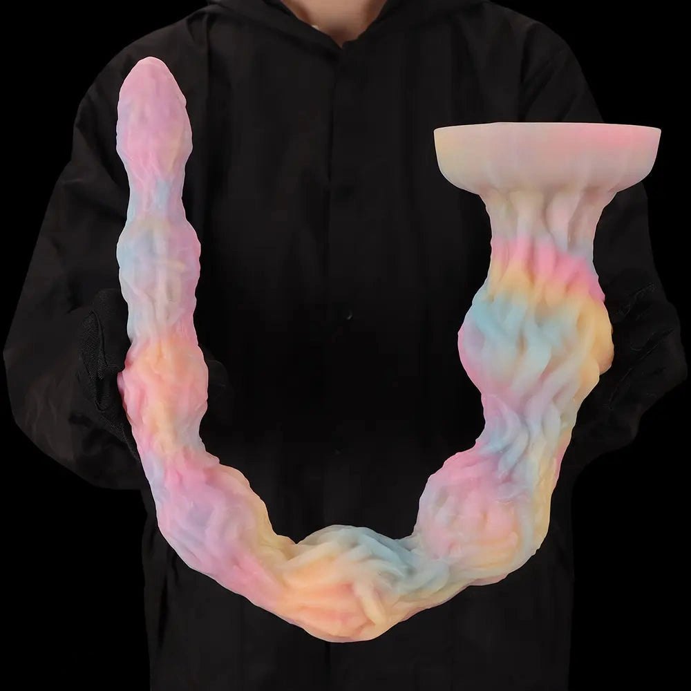Pastel rainbow anal beads plug, photo 13