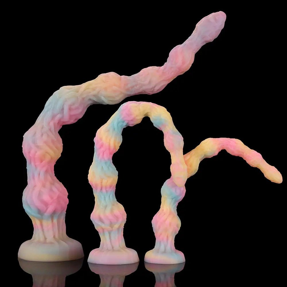 Pastel rainbow anal beads plug, photo 15