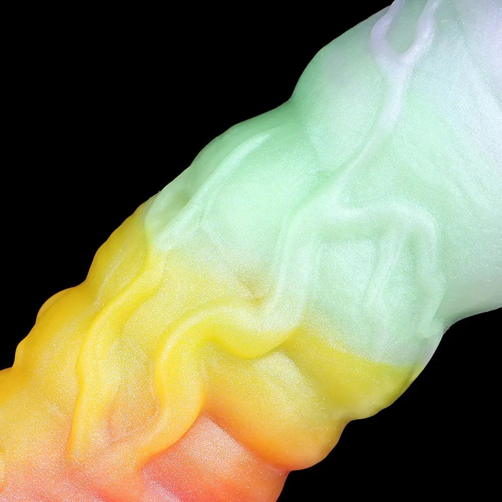 Rainbow gradient fantasy creature dildo, photo 6