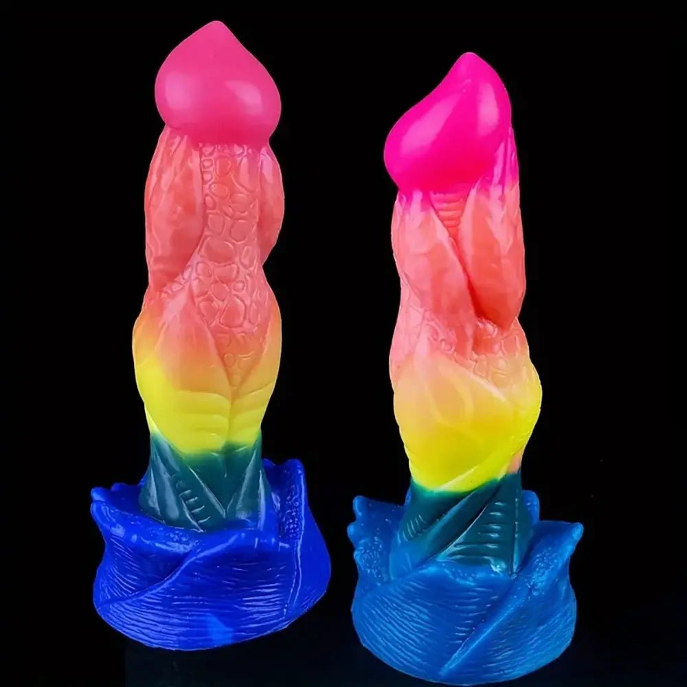 Rainbow fantasy monster dildo, photo 1
