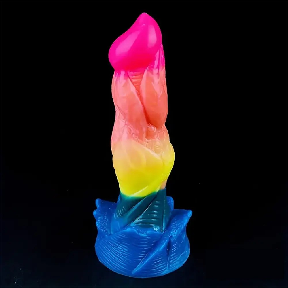 Rainbow fantasy monster dildo, photo 2