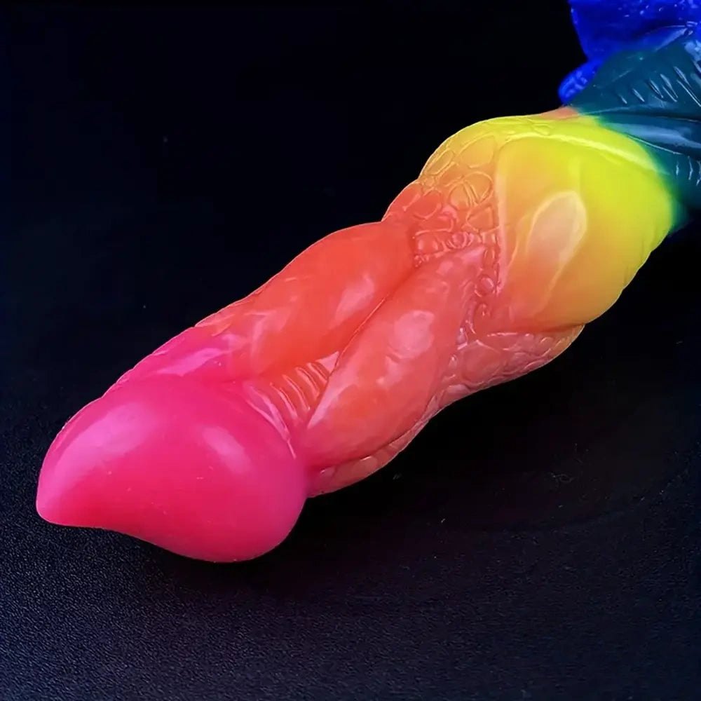 Rainbow fantasy monster dildo, photo 3