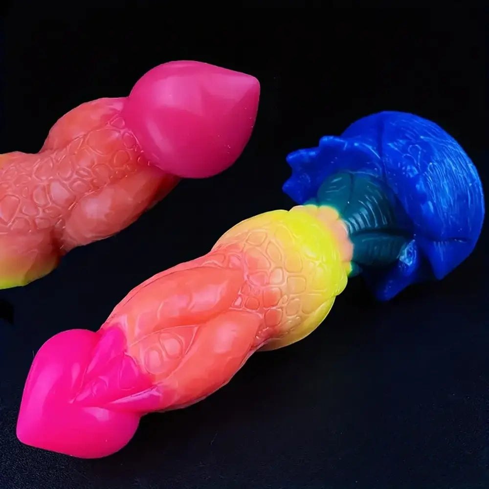 Rainbow fantasy monster dildo, photo 4