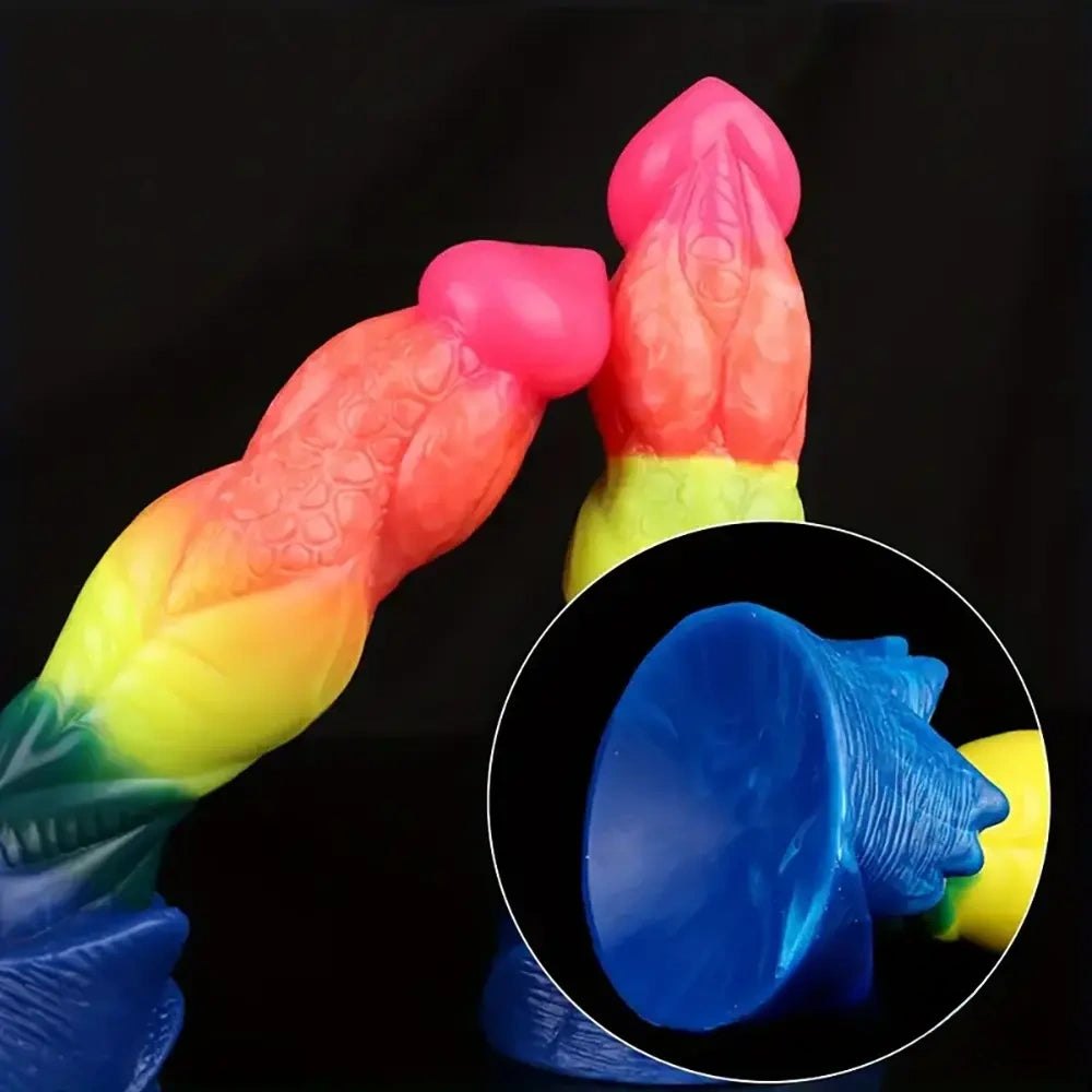 Rainbow fantasy monster dildo, photo 6