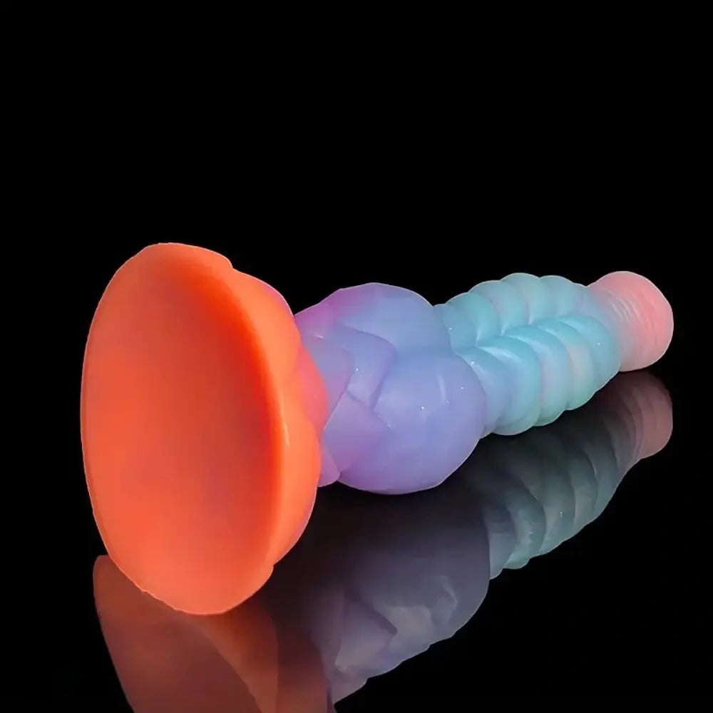 Rainbow knotted animal dildo, photo 2