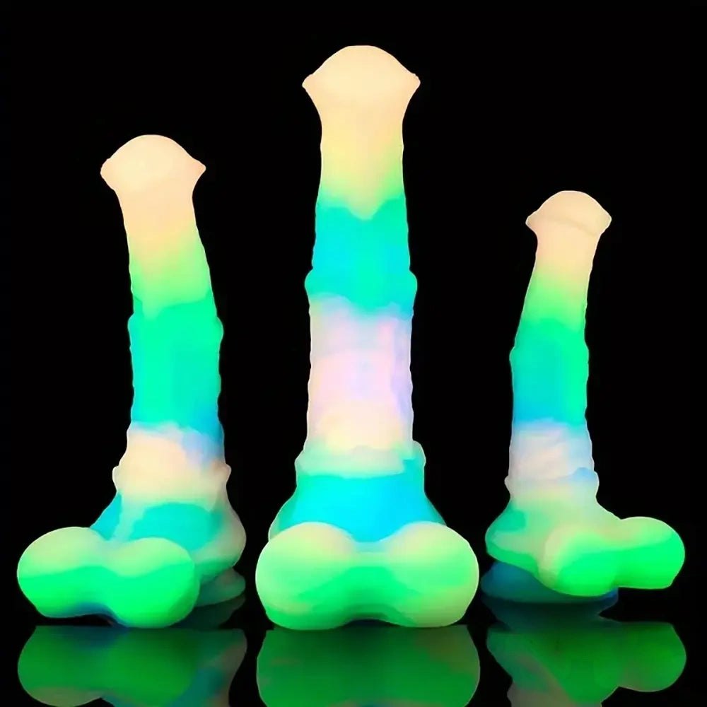 Rainbow knotted horse dildo, photo 10