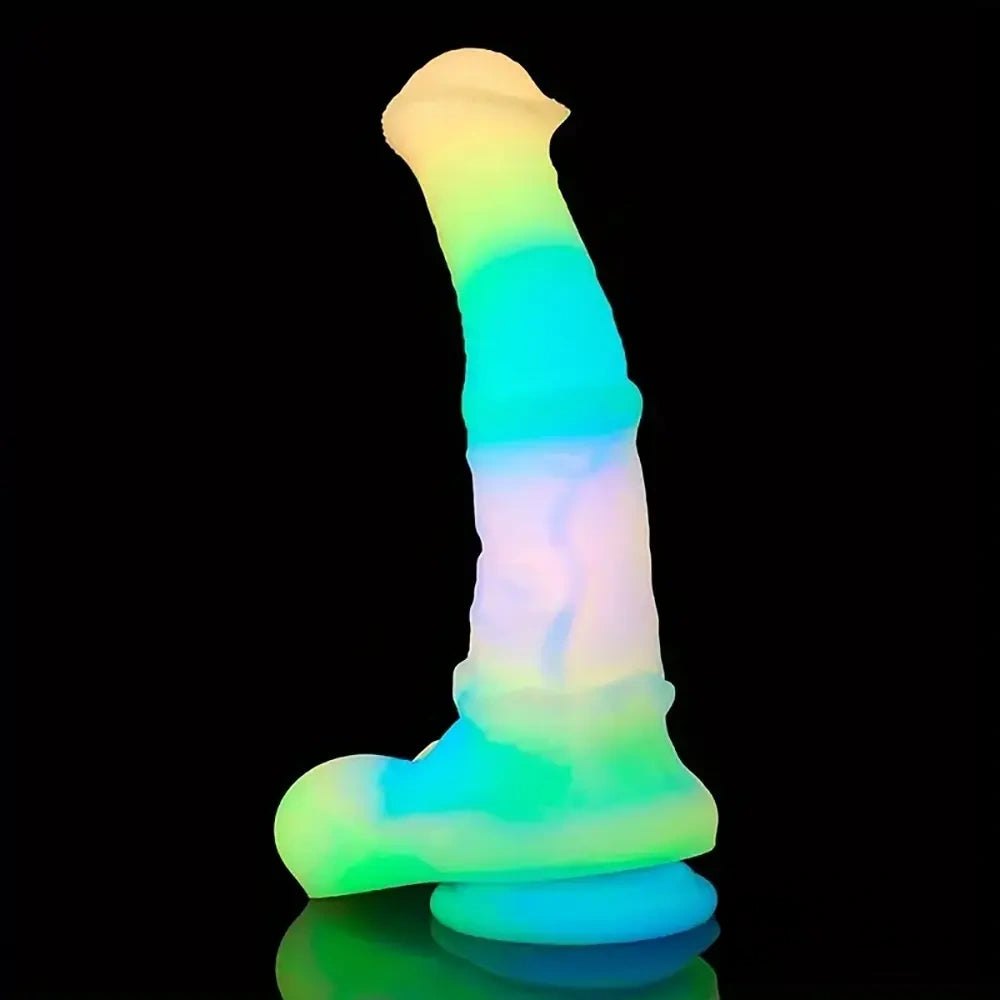 Rainbow knotted horse dildo, photo 8