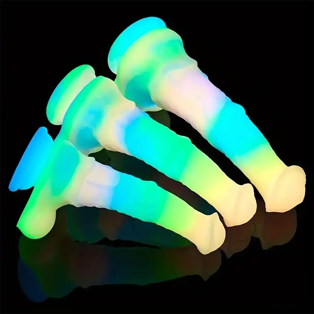 Rainbow knotted horse dildo, photo 9