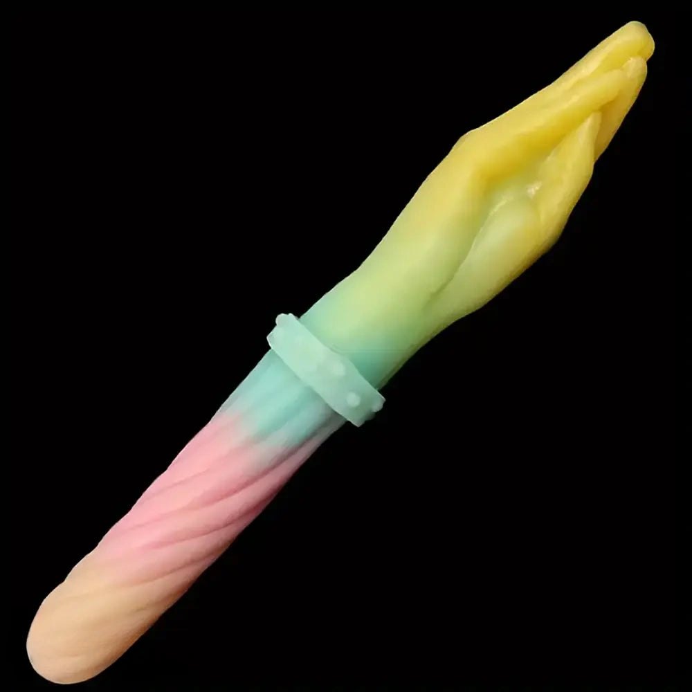 Rainbow ombre double-ended dildo, photo 1