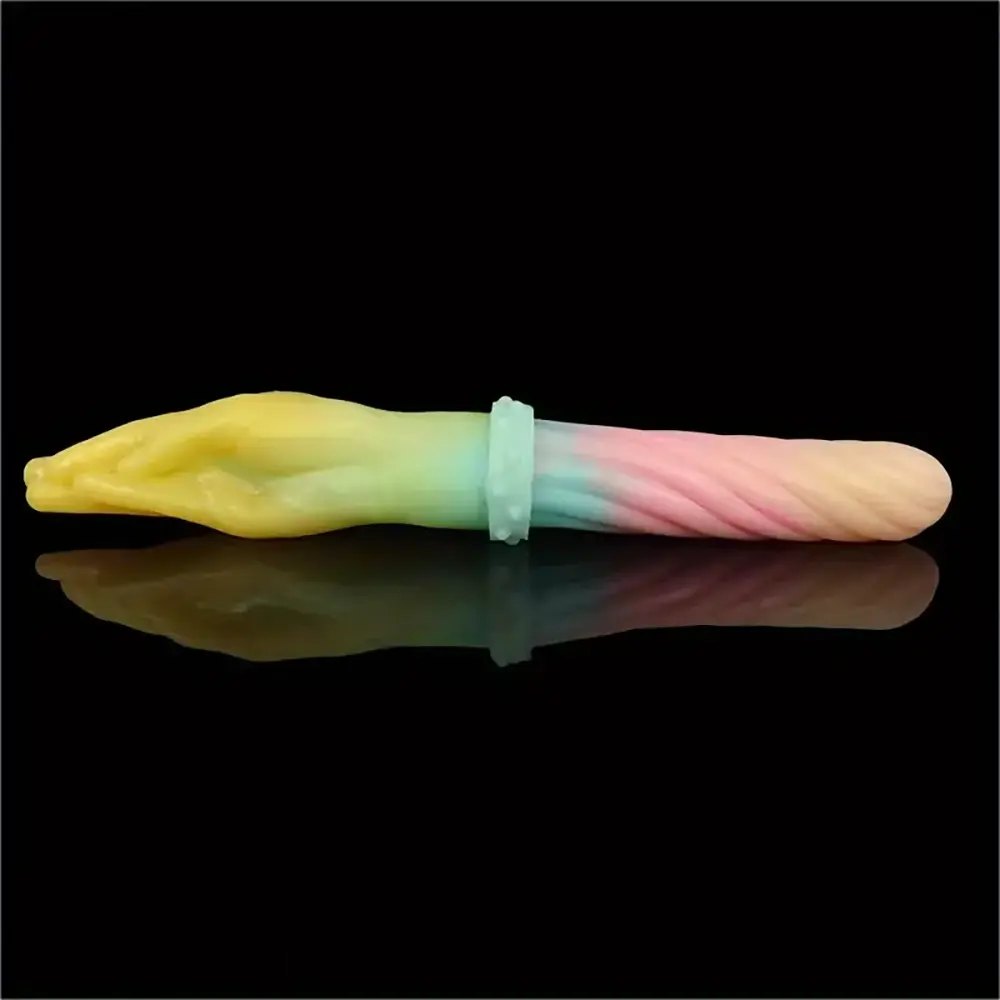 Rainbow ombre double-ended dildo, photo 2
