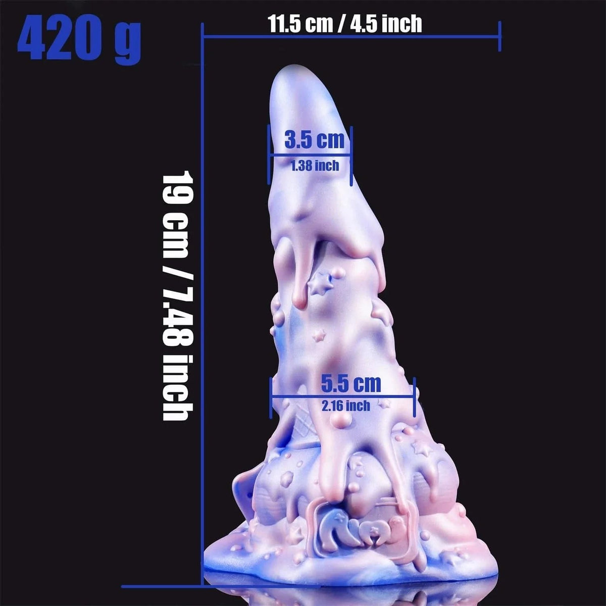Rainbow ombre ice cream fantasy dildo, photo 8
