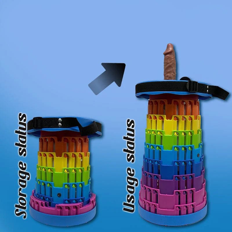 Rainbow sex machine with dildo attachment, photo 3