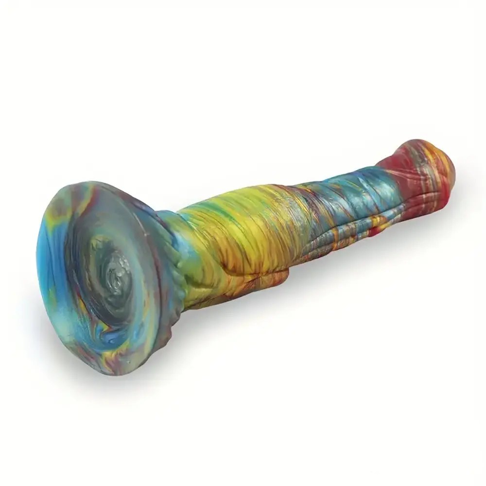 Multicolor silicone horse knot dildo, photo 6