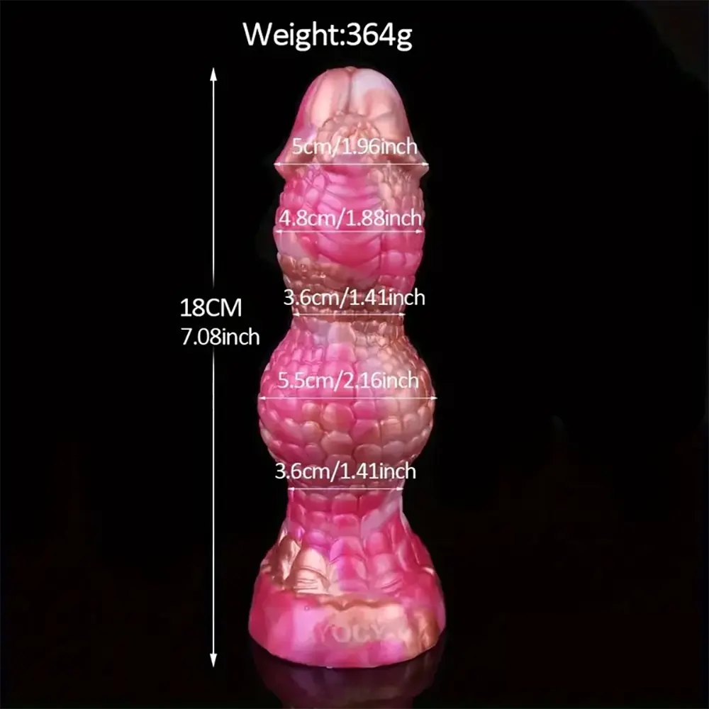 Rainbow swirl fantasy silicone dildo, photo 12
