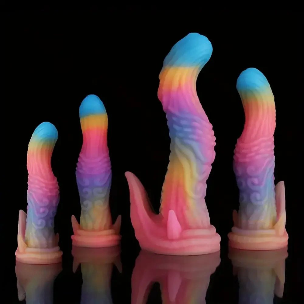 Rainbow tentacle fantasy dildo, photo 1