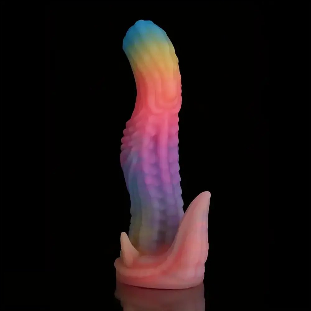 Rainbow tentacle fantasy dildo, photo 2