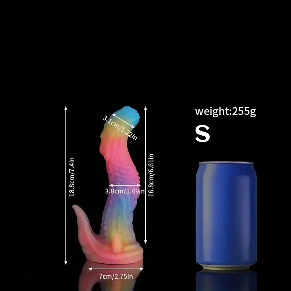 Rainbow tentacle fantasy dildo, photo 3