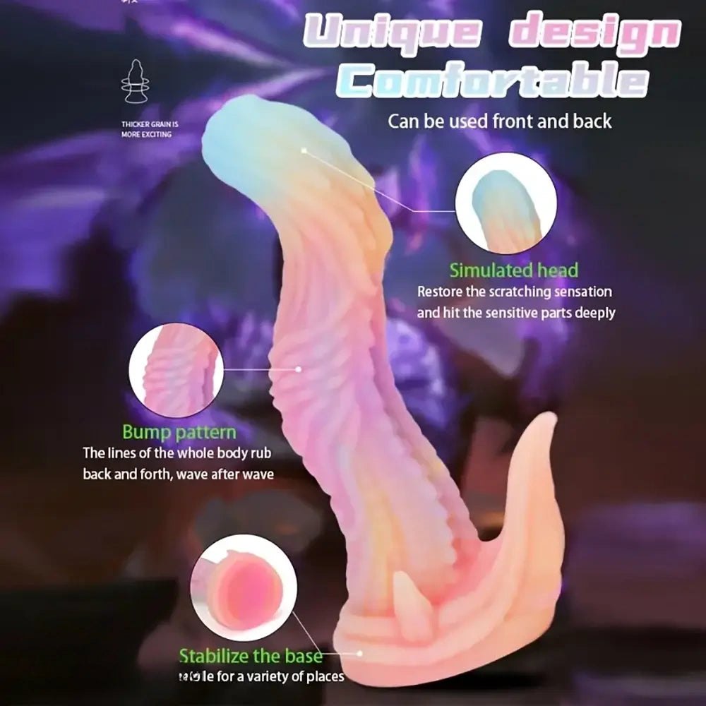 Rainbow tentacle fantasy dildo, photo 9