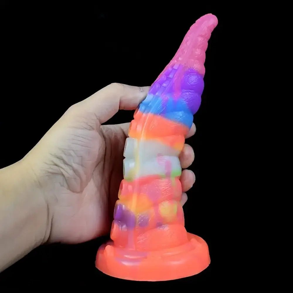 Colorful tentacle silicone fantasy dildo, photo 3
