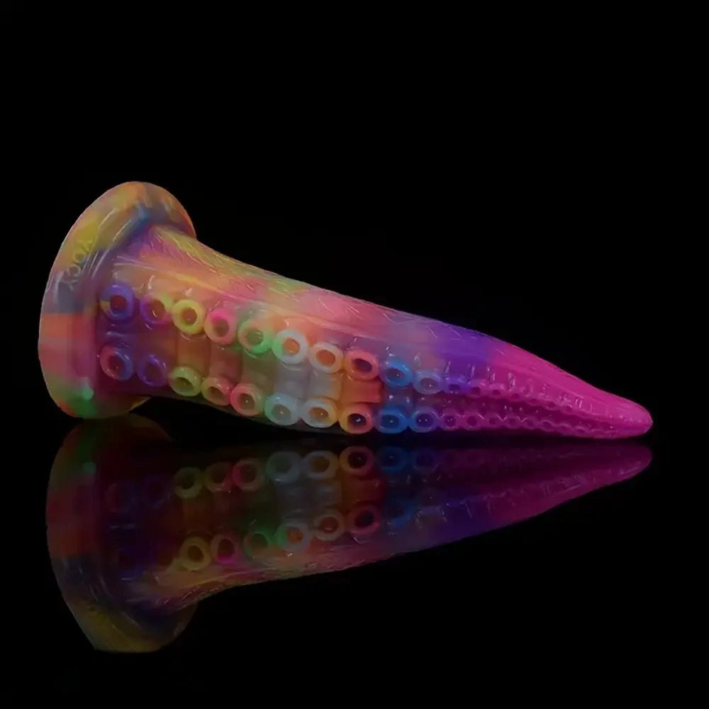 Colorful tentacle silicone fantasy dildo, photo 4