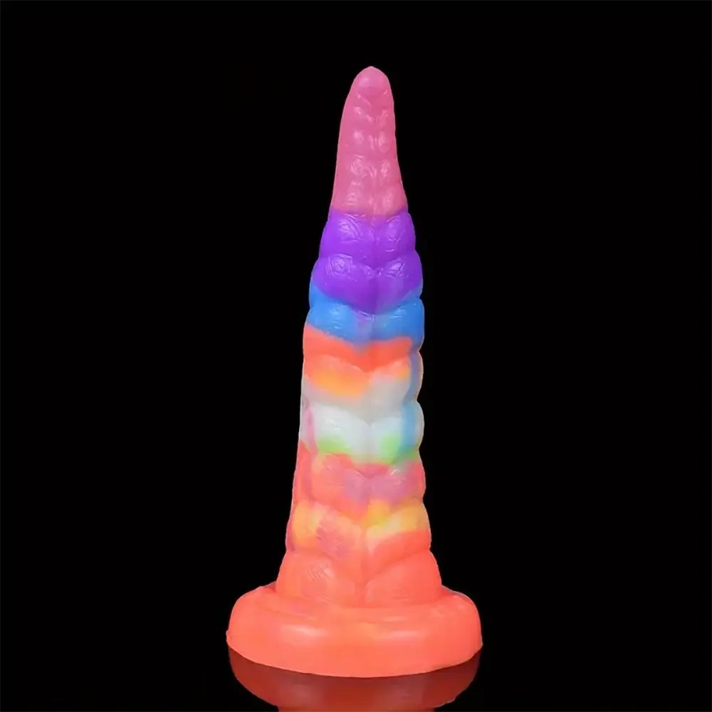 Colorful tentacle silicone fantasy dildo, photo 6
