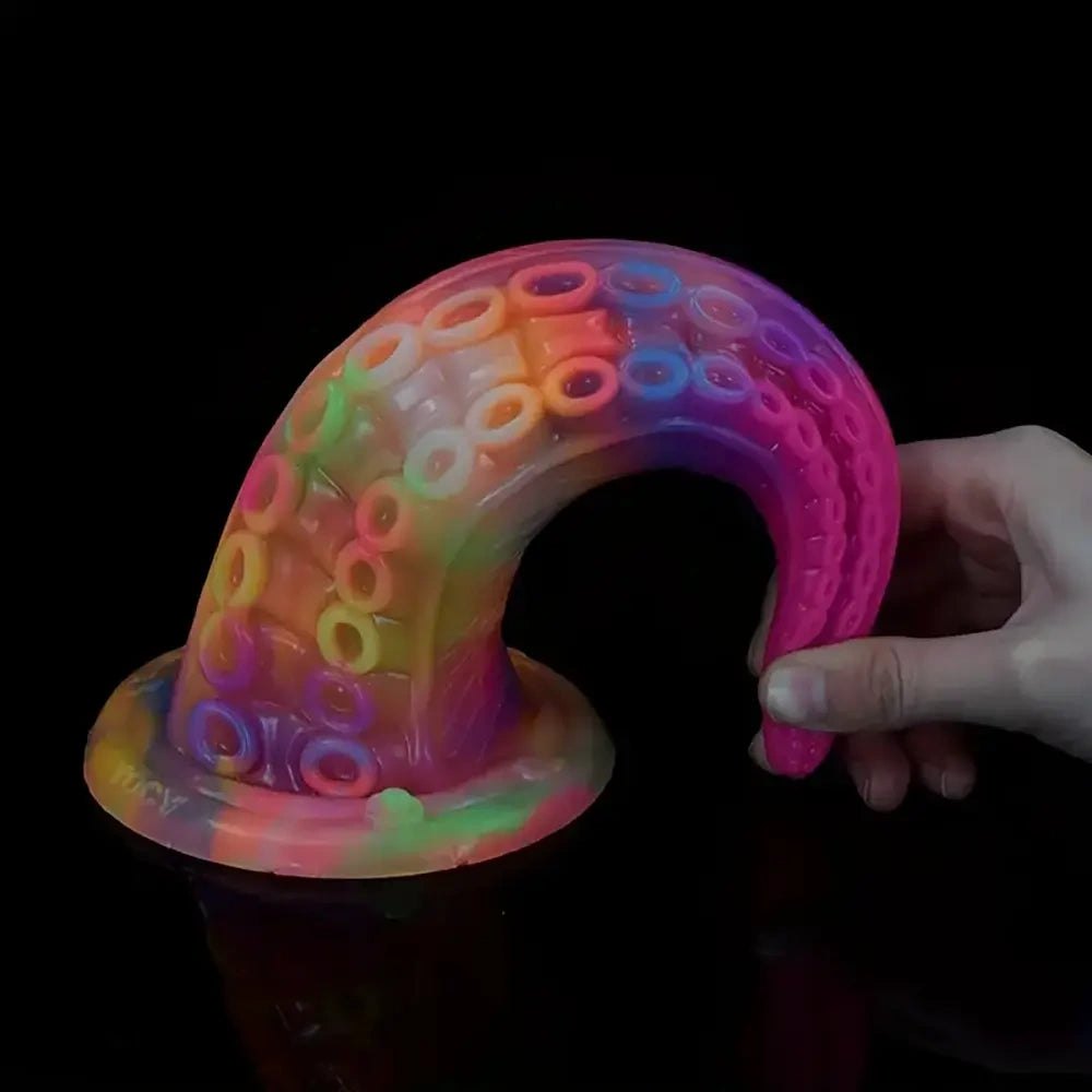 Colorful tentacle silicone fantasy dildo, photo 7