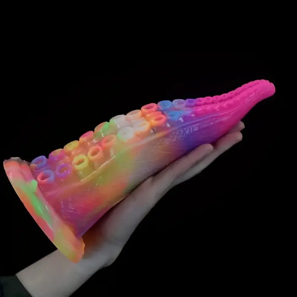 Colorful tentacle silicone fantasy dildo, photo 8