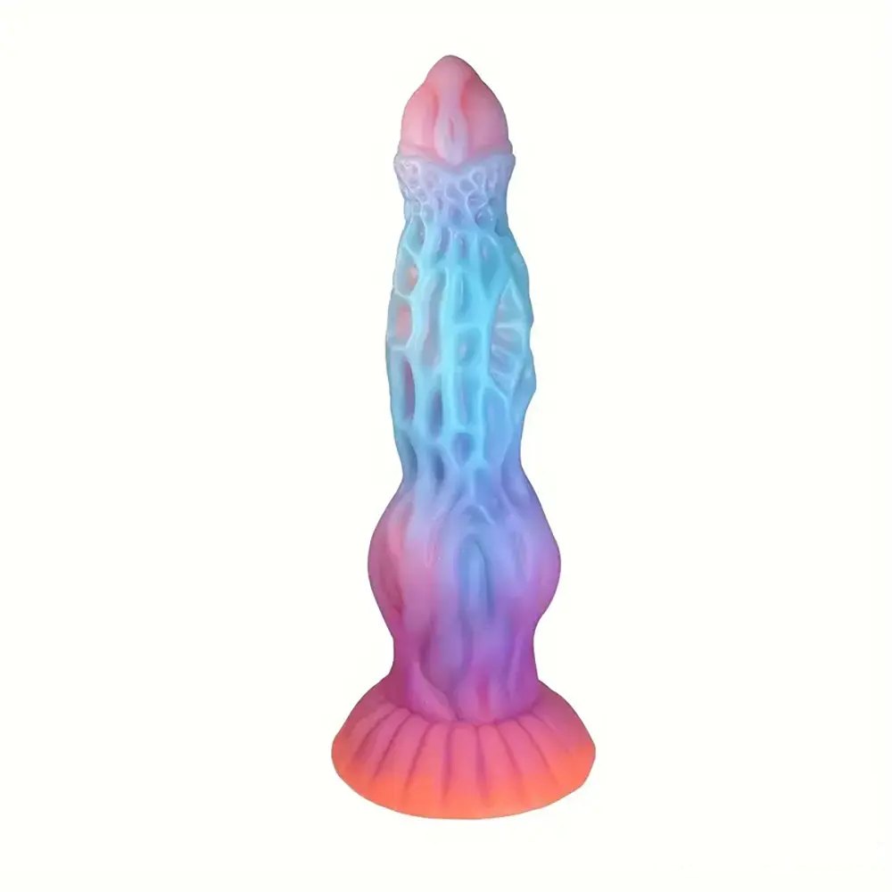 Colorful fantasy silicone dildo, photo 1