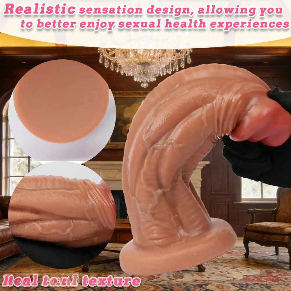 Realistic silicone suction cup dildo, photo 3