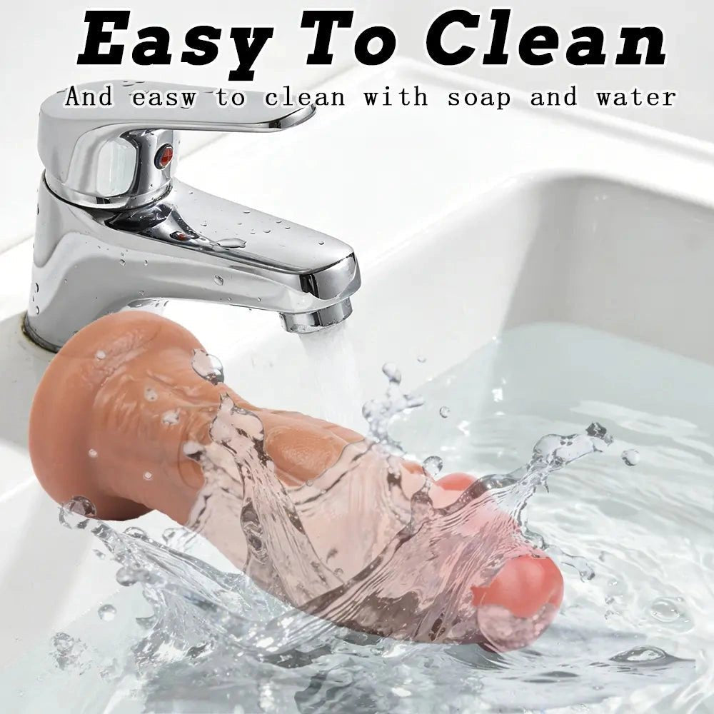 Realistic silicone suction cup dildo, photo 5