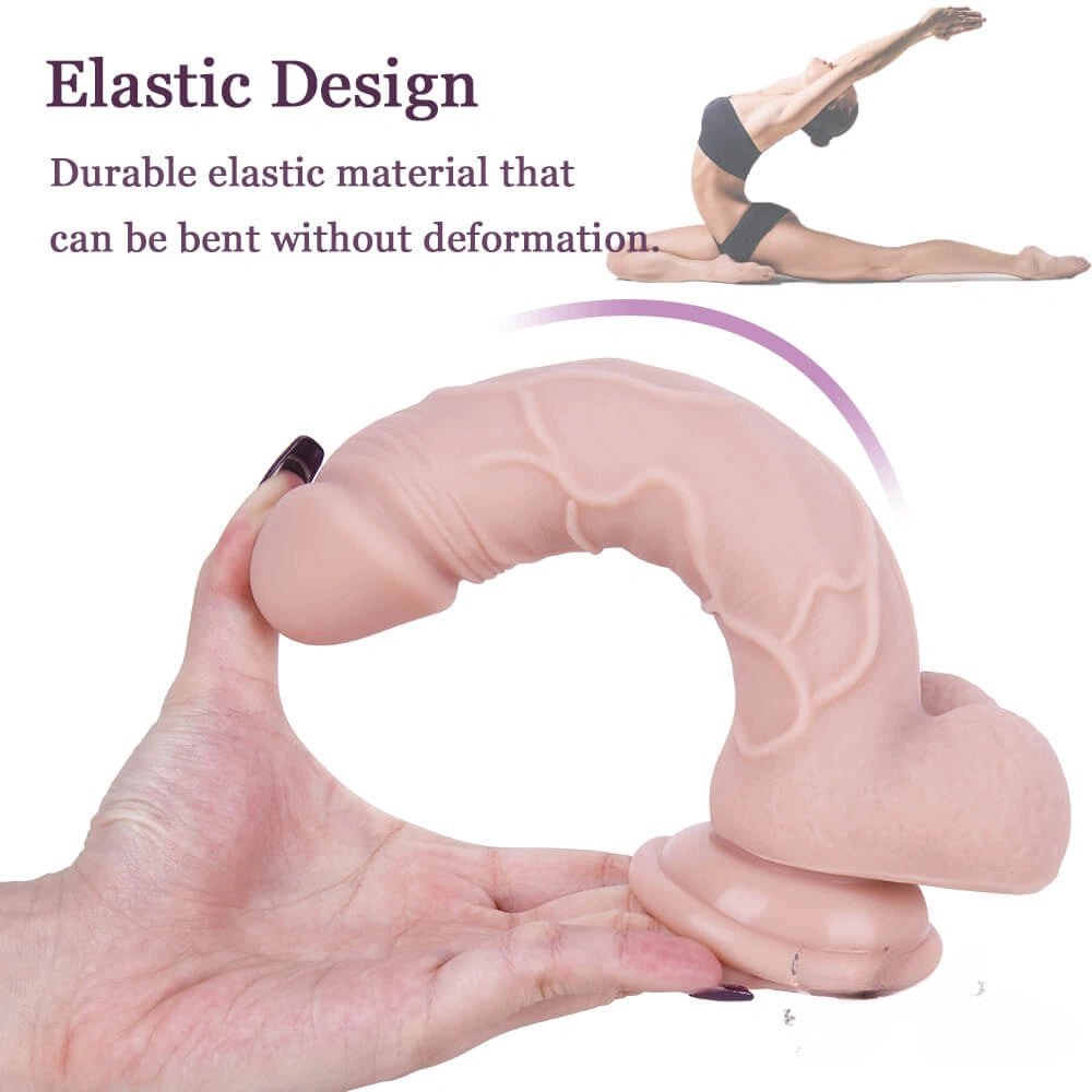 Flesh tone realistic suction cup dildo, photo 6