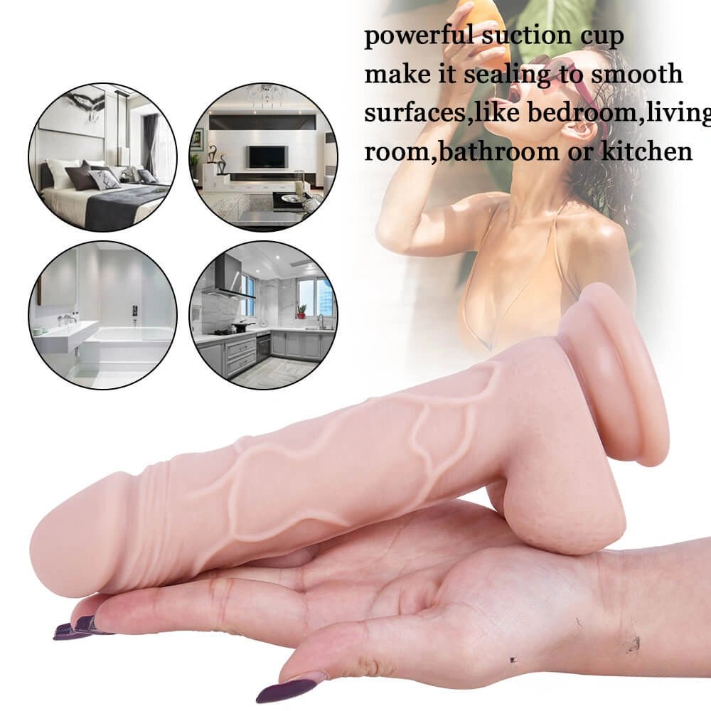 Flesh tone realistic suction cup dildo, photo 7
