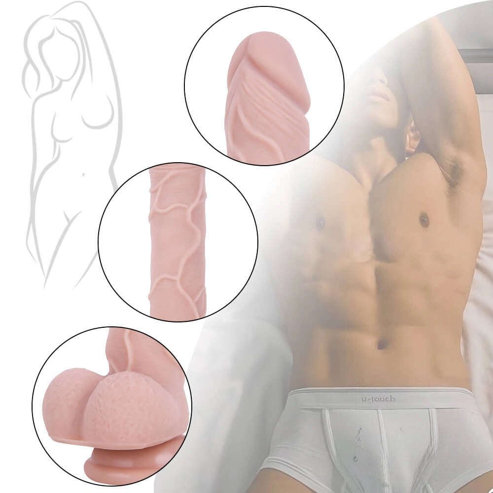 Flesh tone realistic suction cup dildo, photo 9
