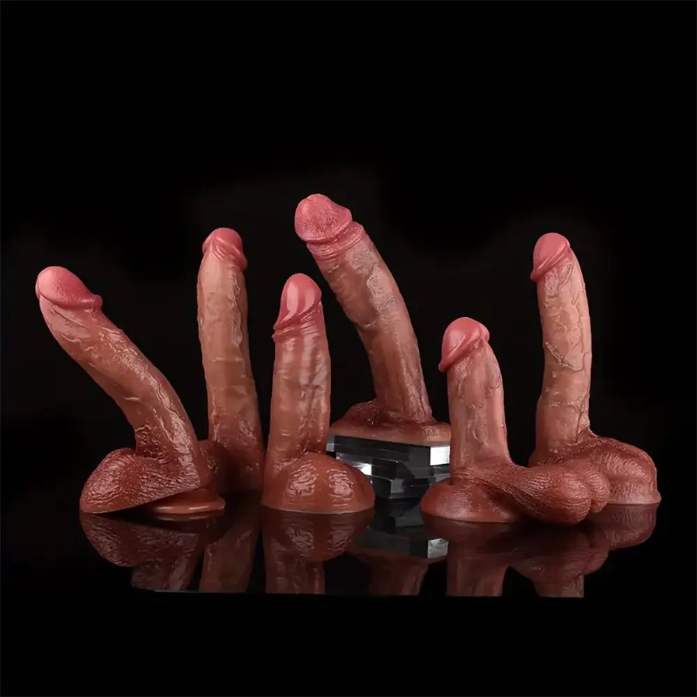 Realistic flesh toned anal dildo with veined texture, photo 1