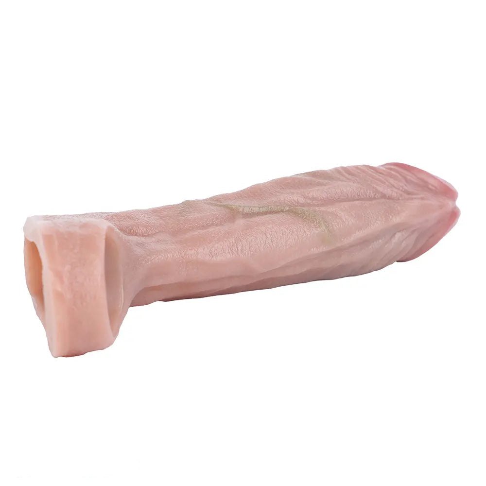 Flesh-tone realistic cock sleeve, photo 13