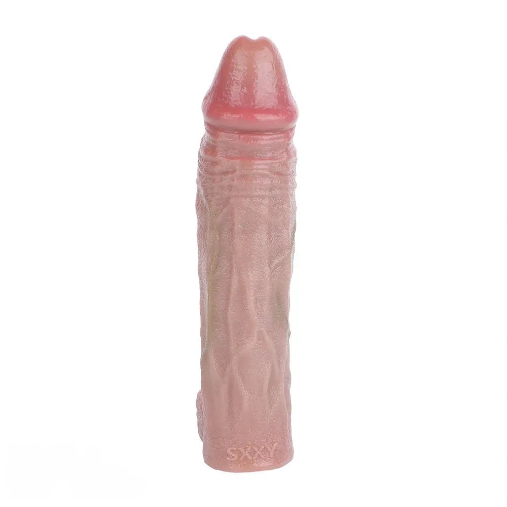 Flesh-tone realistic cock sleeve, photo 8
