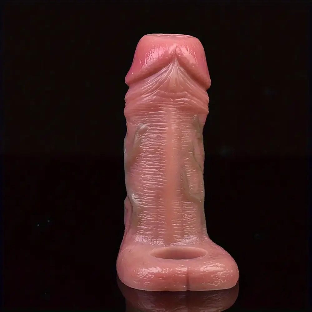 Flesh tone realistic cock sleeve, photo 12