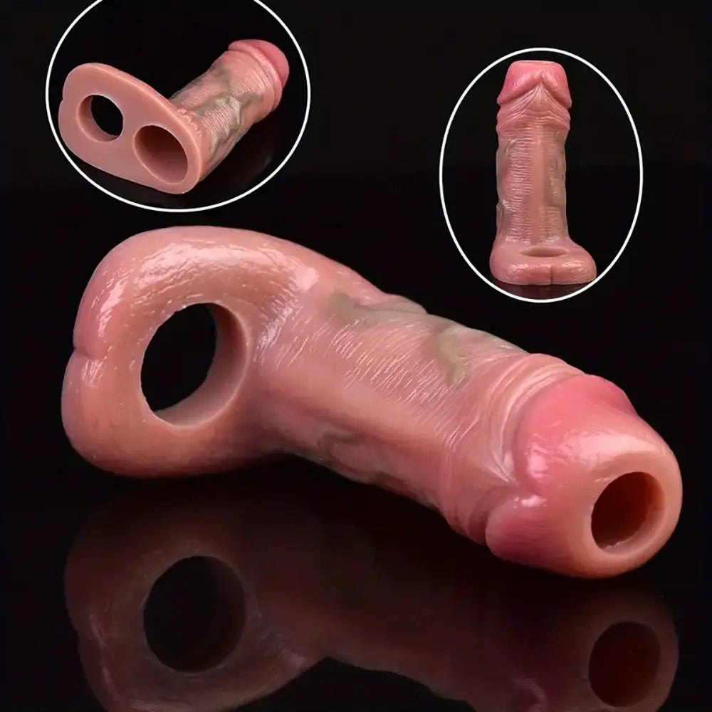 Flesh tone realistic cock sleeve, photo 6