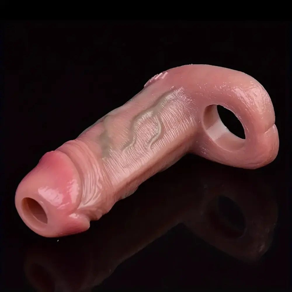 Flesh tone realistic cock sleeve, photo 9