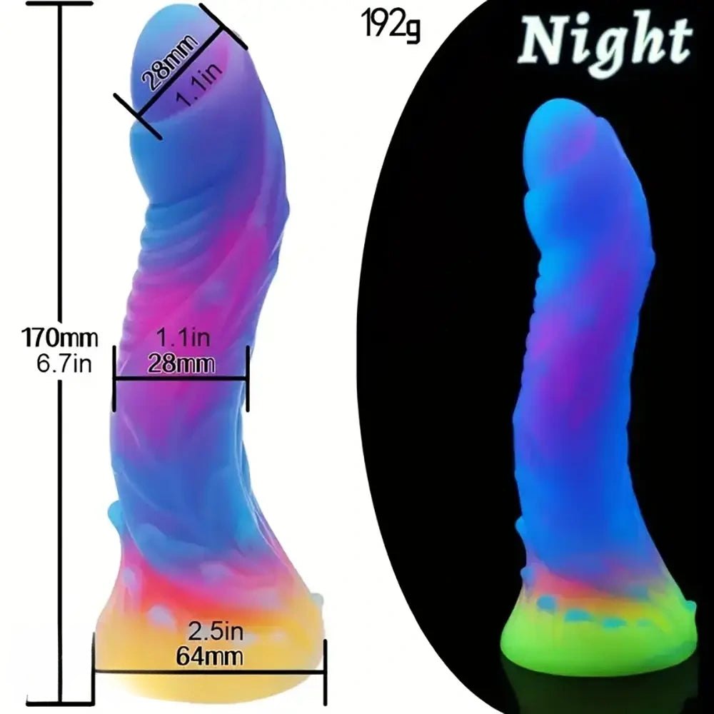 Realistic textured silicone dildo, photo 4
