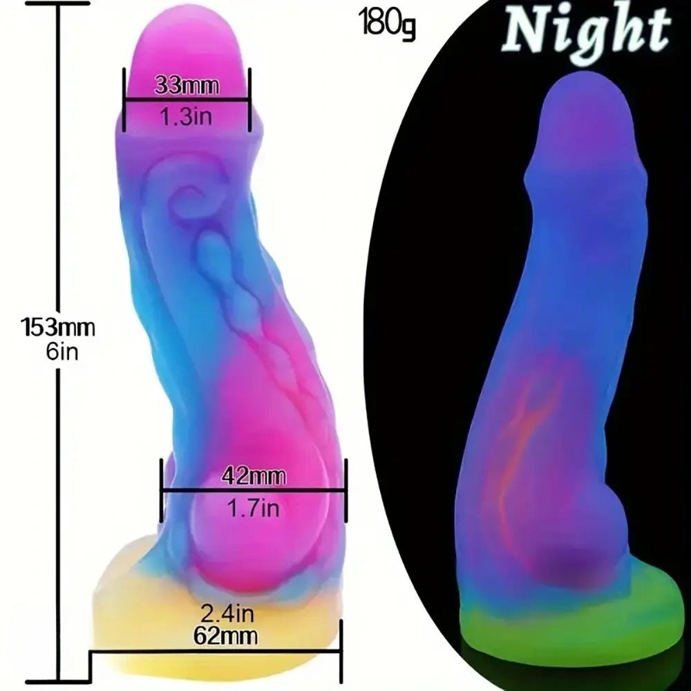 Realistic textured silicone dildo, photo 6