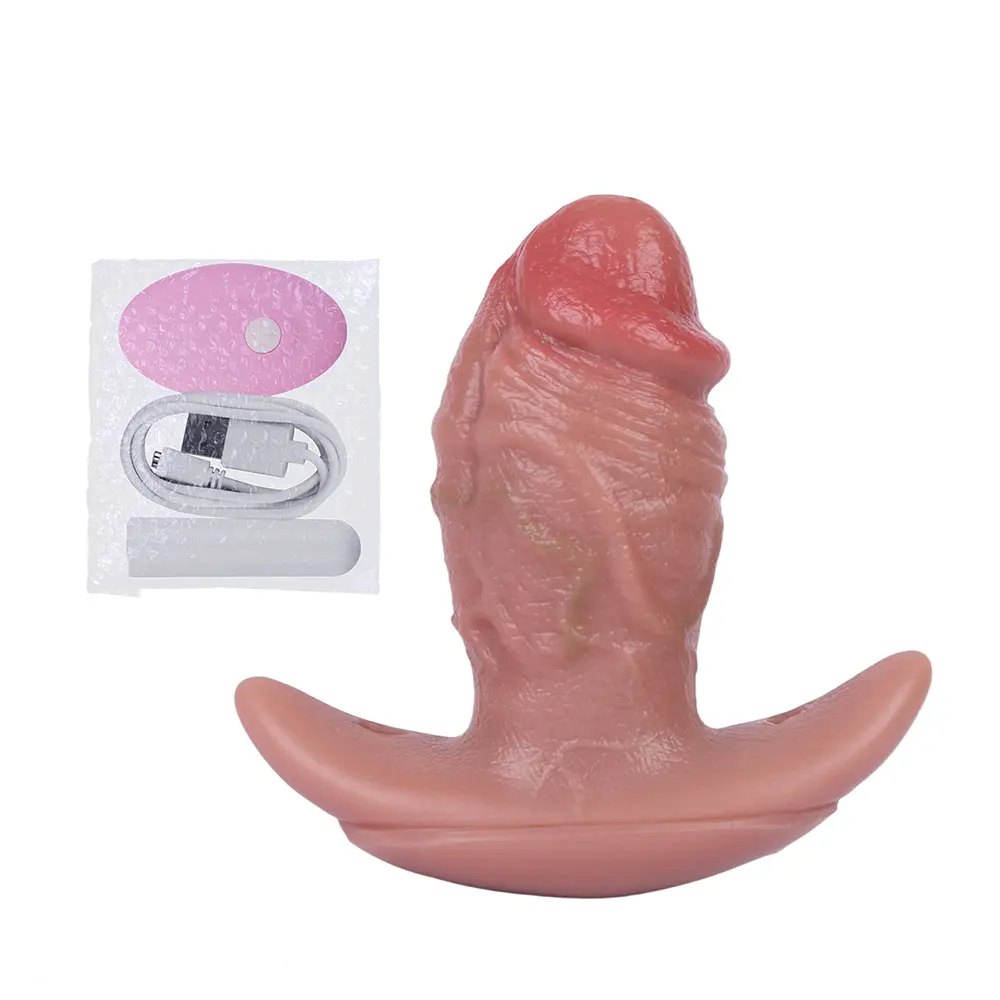 Flesh tone realistic dildo bondage face gag, photo 1