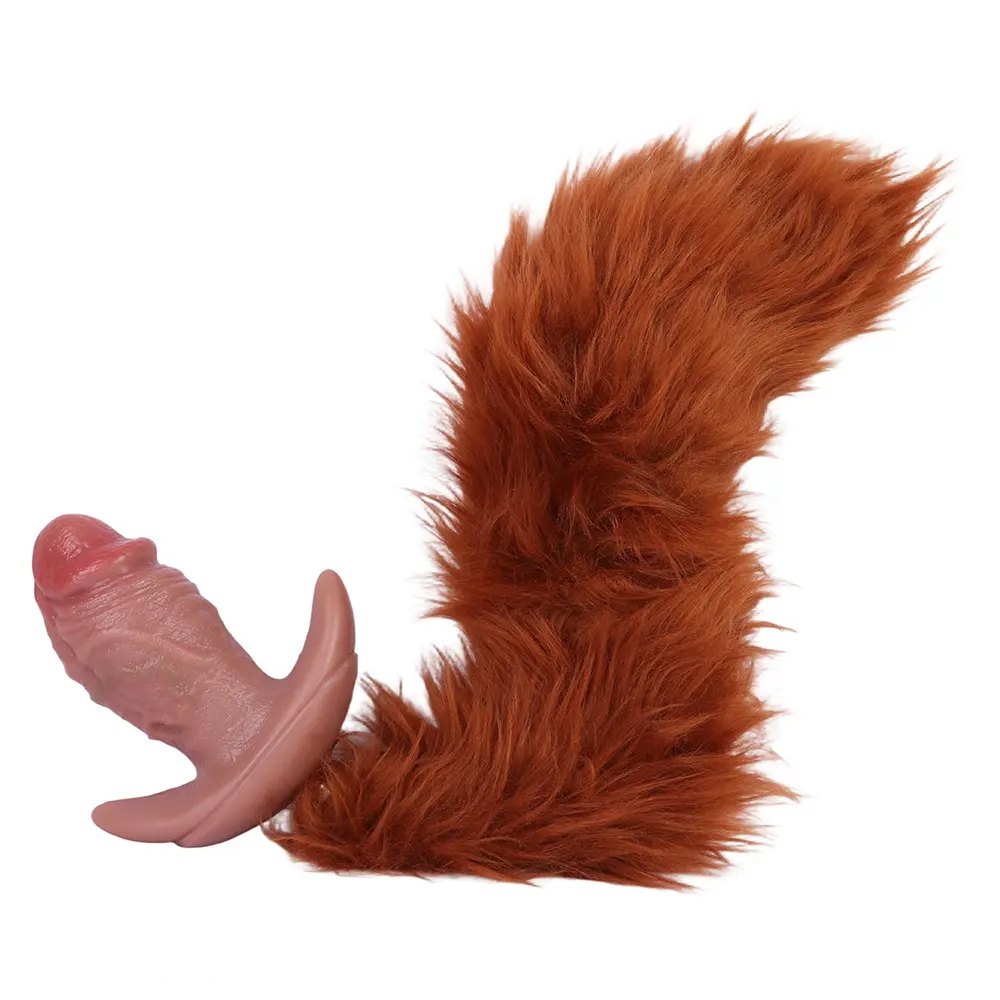 Flesh tone realistic dildo bondage face gag, photo 3