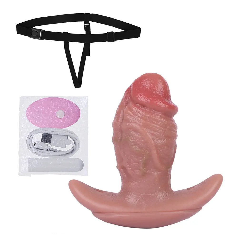 Flesh tone realistic dildo bondage face gag, photo 7