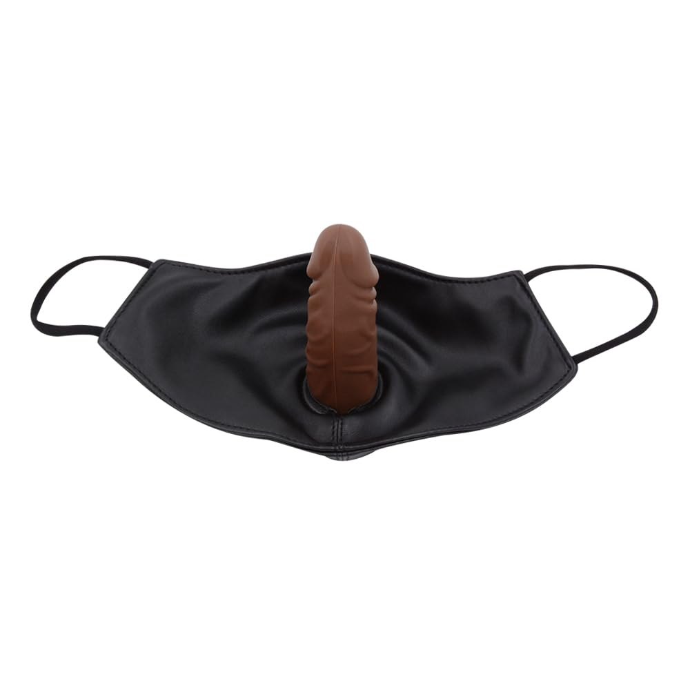 Realistic dildo face mask gag, photo 6