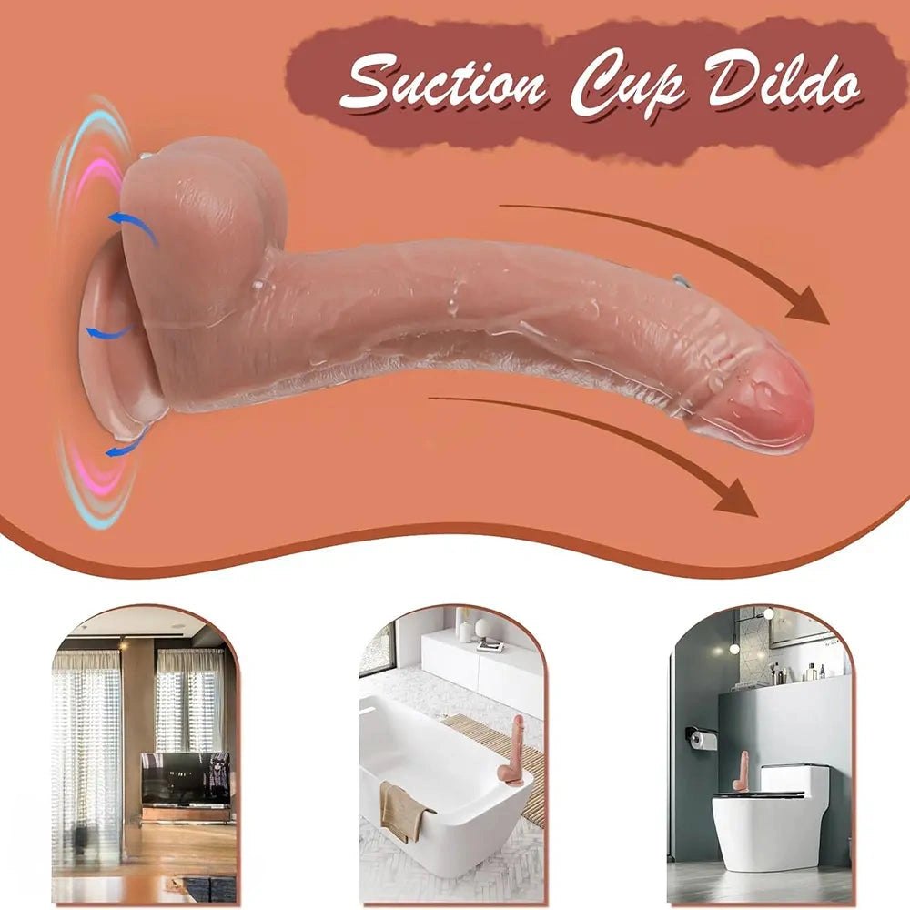 Realistic suction cup dildo, photo 12