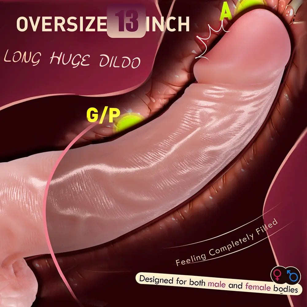 Flesh realistic dildo with balls, photo 4