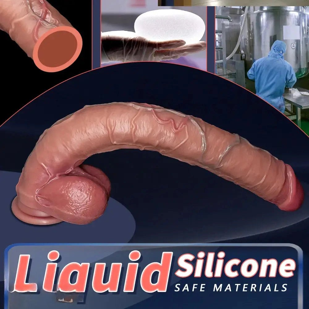 Flesh realistic strap-on dildo, photo 7