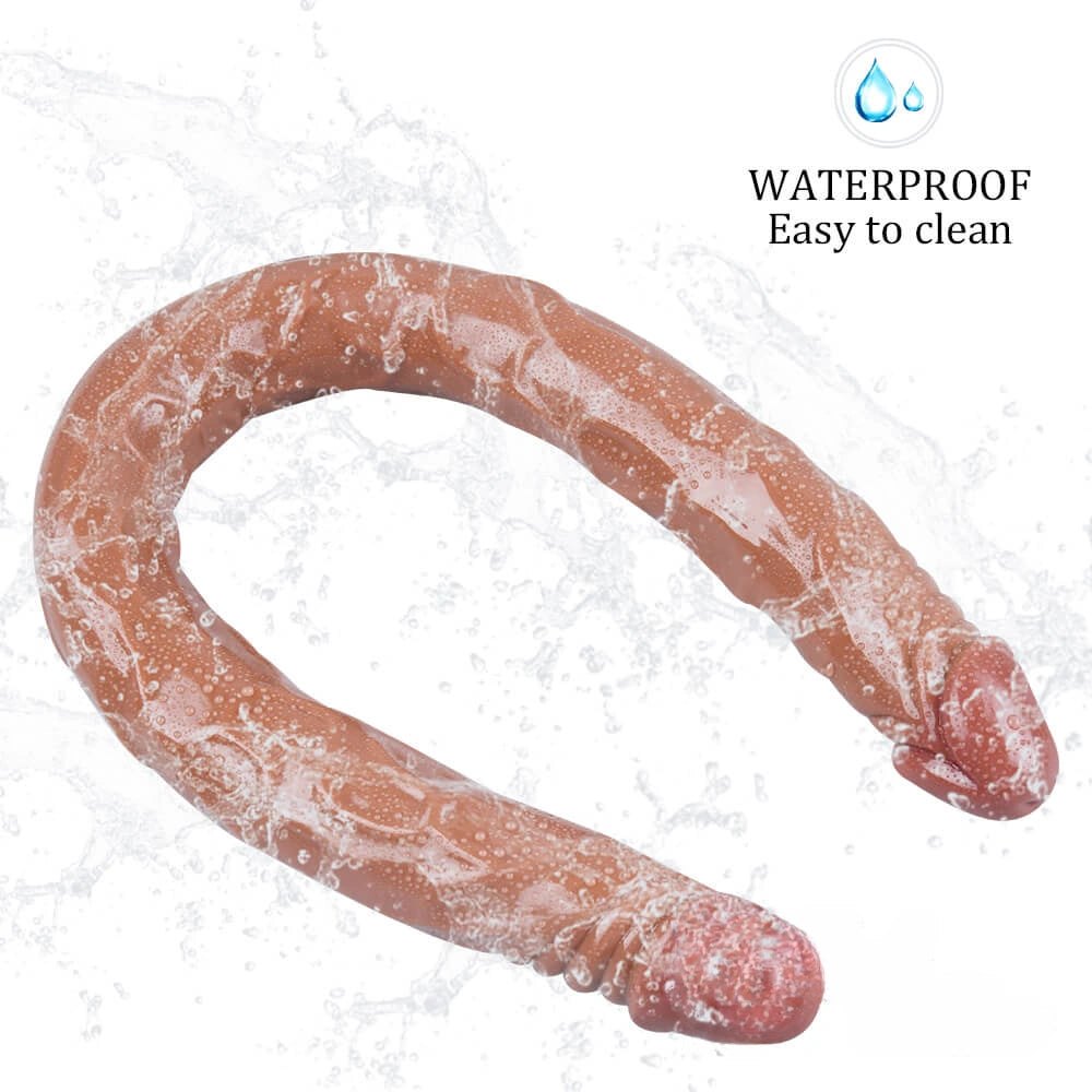 Realistic double ended pvc dildo, photo 3